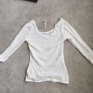 Old Nacy Crocheted Long Sleeve Shirt